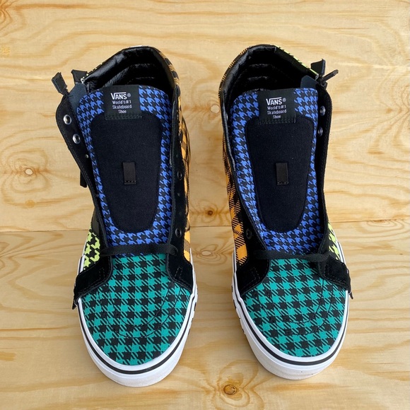 VANS SK8 HI TOP Multicolor Suede/Canvas Shoes - Picture 3 of 8